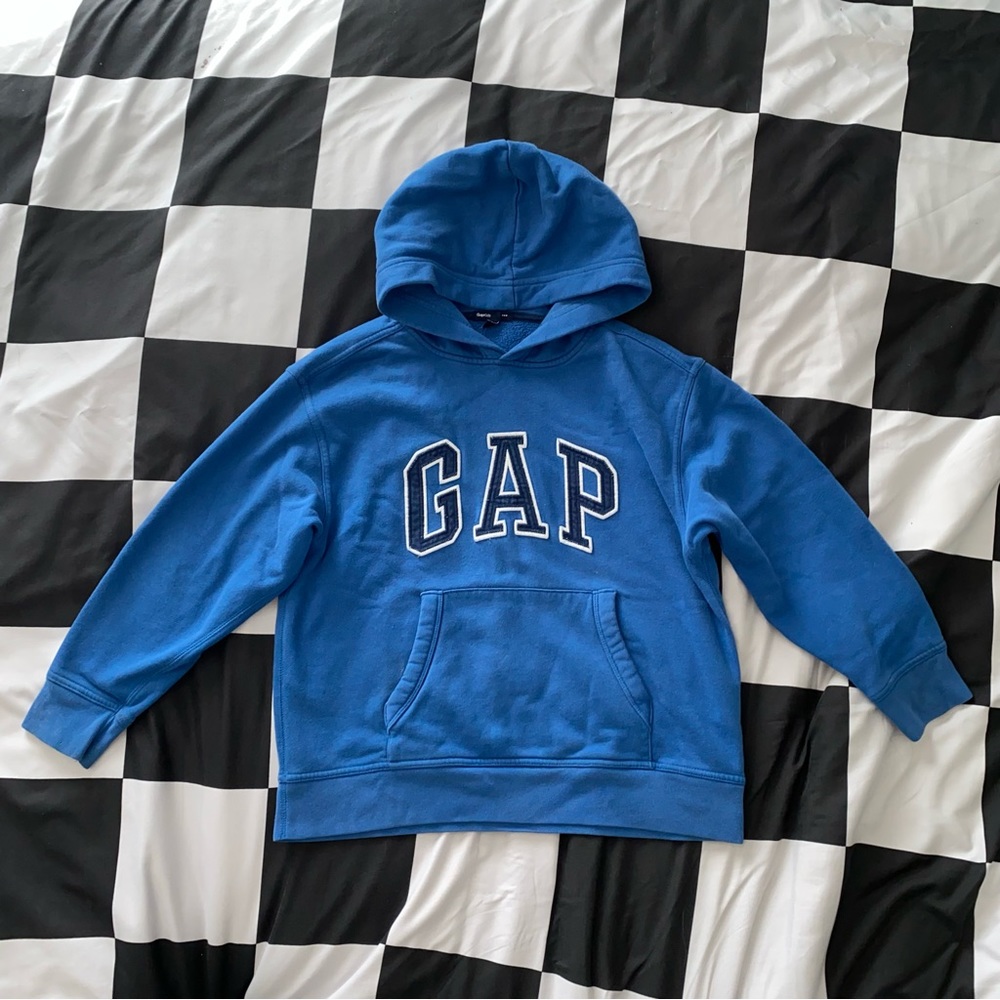 Blue hoodie